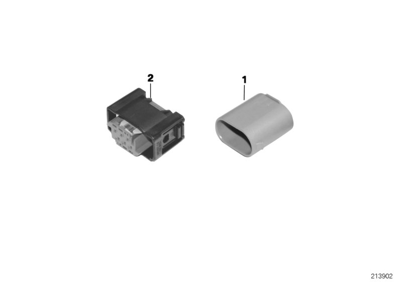 Genuine BMW 61136909083 E65 E66 RR1 Short-Circuit Plug 6 POL. (Inc. 740Li) | ML Performance UK Car Parts