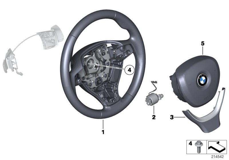 Genuine BMW 32337845949 F10 M Sprt St. Wheel, Leather, Shift Paddles (Inc. M5) | ML Performance UK Car Parts