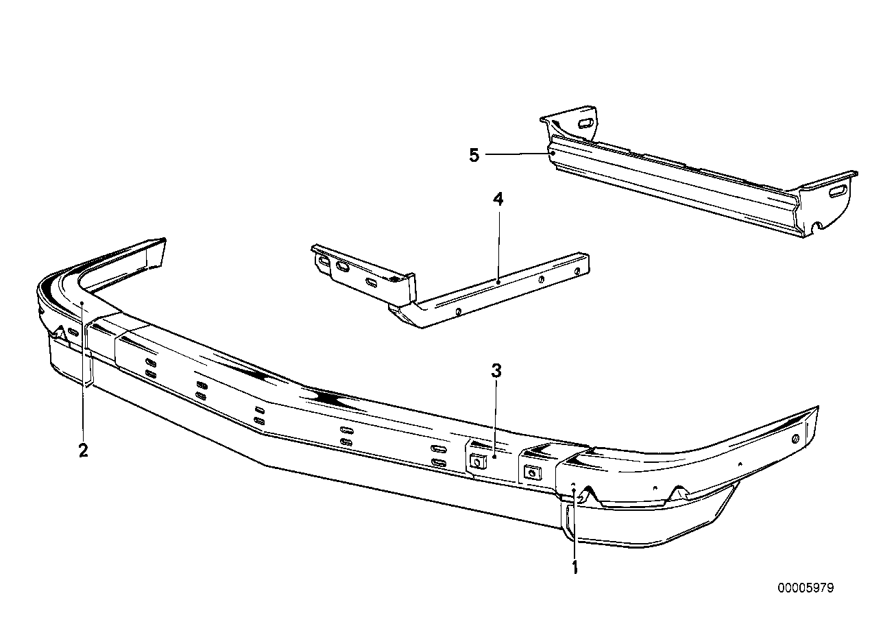 Genuine BMW 51111819864 E12 Bumper Front Right (Inc. 518i, 528 & 525) | ML Performance UK Car Parts