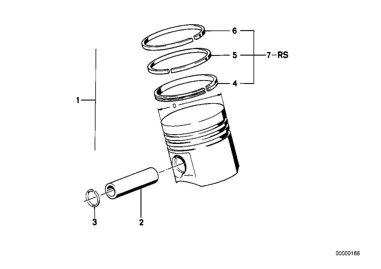 Genuine BMW 11251720532 E30 E34 Borgo Piston 79,980mm (Inc. 320i & 520i) | ML Performance UK Car Parts