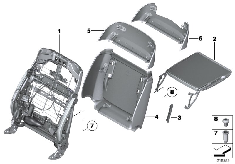 Genuine BMW 52107265344 F02 F03 F04 Covering Right SATTELBRAUN (Inc. 740LiX, 740LdX & ALPINA B7L) | ML Performance UK Car Parts