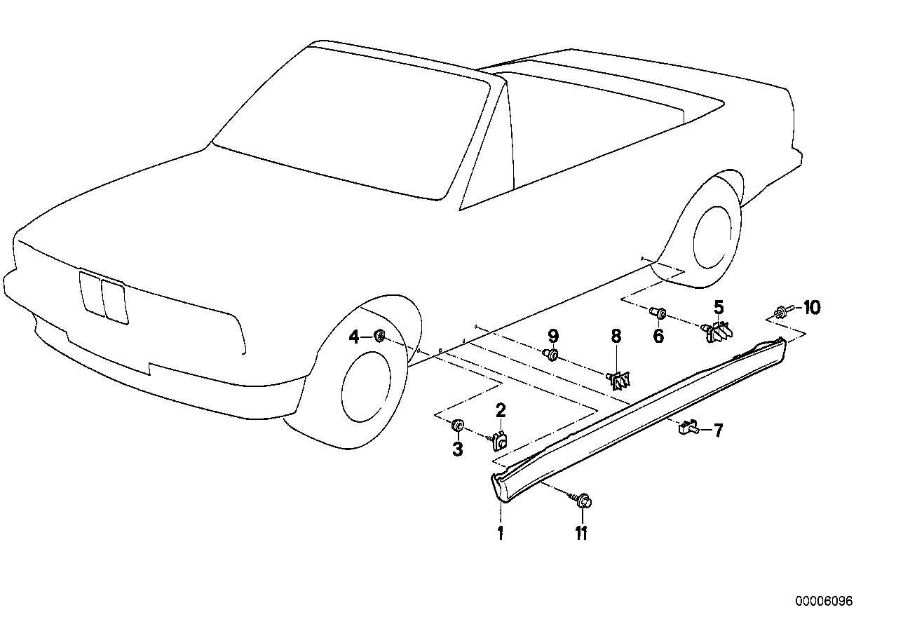 Genuine BMW 51712238252 E30 Covering Right (Inc. M3) | ML Performance UK Car Parts