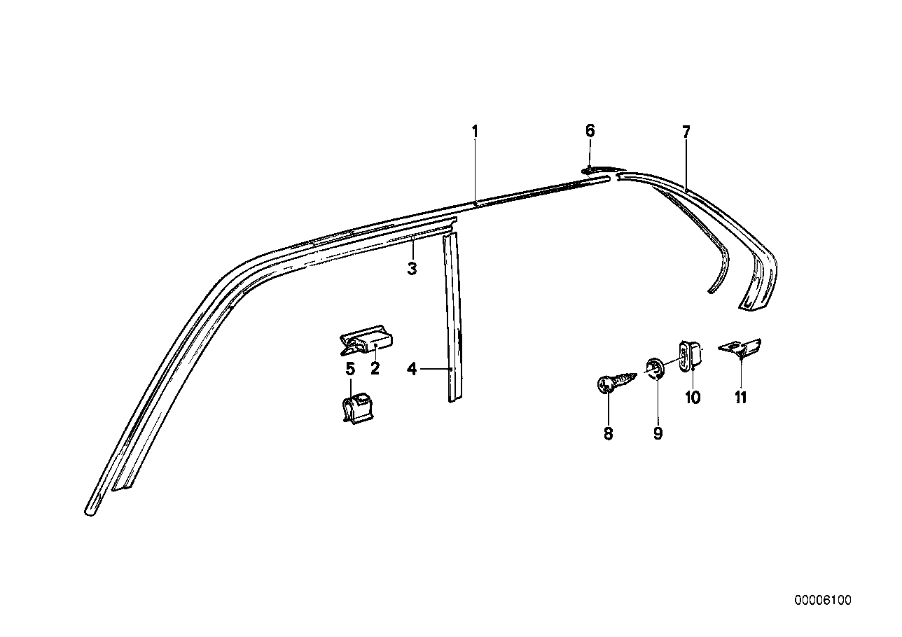 Genuine BMW 51131863499 E23 E21 E12 Clamp (Inc. M3, 525i & 3.0S) | ML Performance UK Car Parts