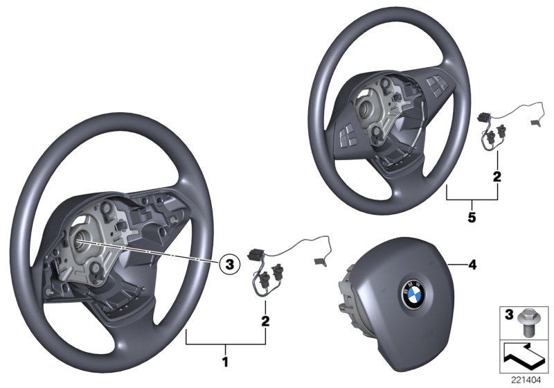 Genuine BMW 32306797909 E70 Leather Steering Wheel (Inc. X5) | ML Performance UK Car Parts