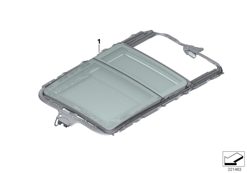 Genuine BMW 54107198755 E70 Panoramic Glass Roof, Electric HImmELGRAU (Inc. X5) | ML Performance UK Car Parts