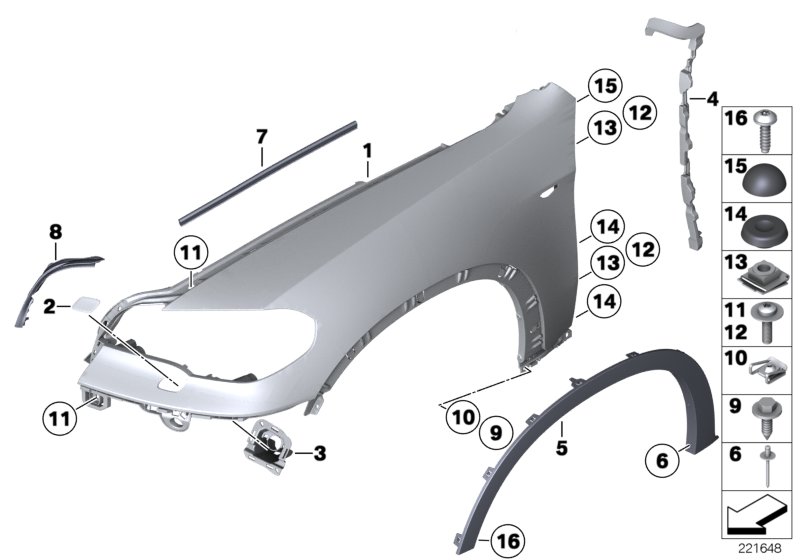 Genuine BMW 51657223006 E70 Bracket Right SRA (Inc. X5 40iX) | ML Performance UK Car Parts