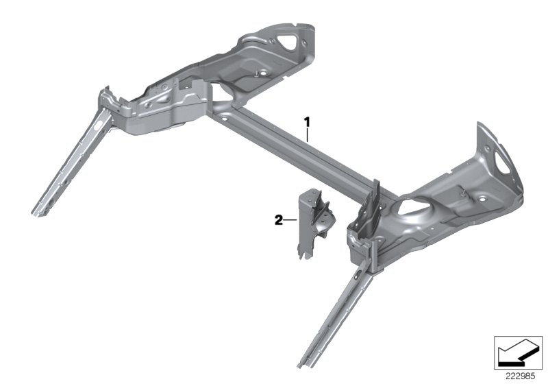 Genuine BMW 41117263838 F12 Mount, Folding Top Compartment Right (Inc. 650iX 4.4, 640iX & 640d) | ML Performance UK Car Parts