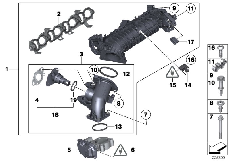 Genuine BMW 07129907128 E91 E93 Asa Bolt With Washer M6X52-U1-ZNNIV (Inc. 125d) | ML Performance UK Car Parts