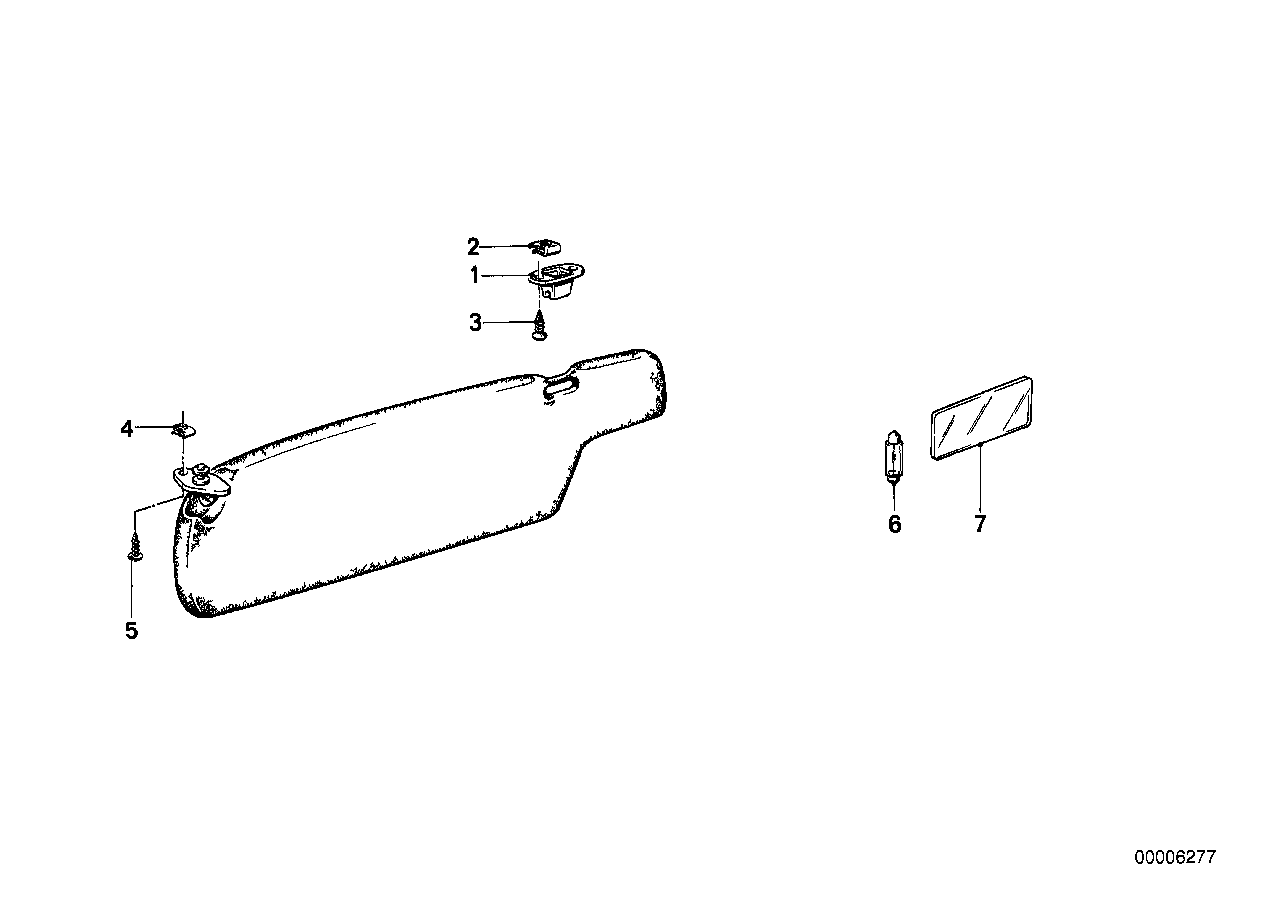 Genuine BMW 51161927477 E24 E23 Bracket With Contact NUTRIA (Inc. 628CSi) | ML Performance UK Car Parts