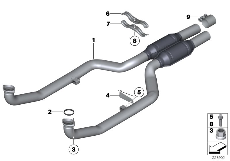 Genuine BMW 18307607871 F04 Clamp Lower (Inc. Hybrid 7 & Hybrid 7L) | ML Performance UK Car Parts