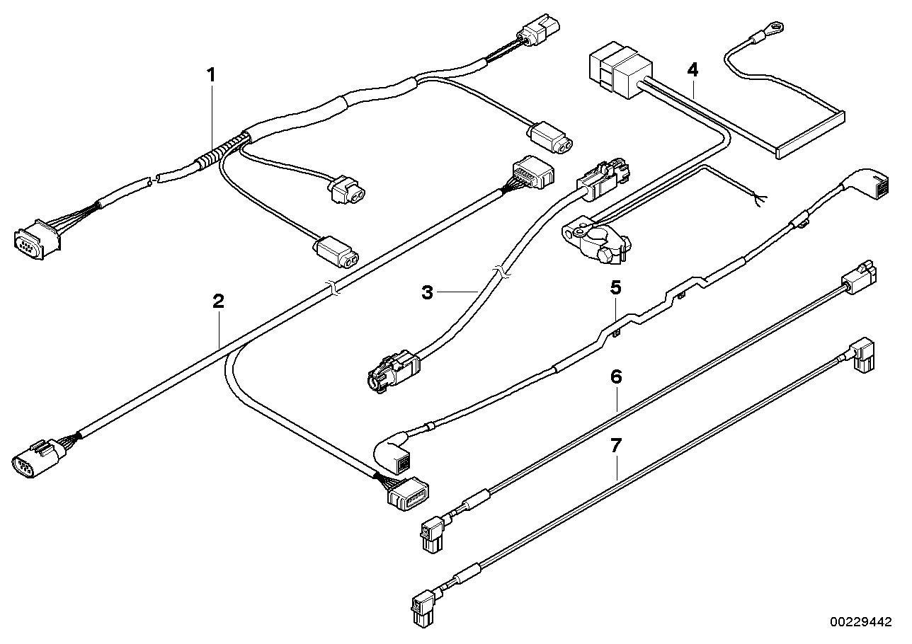 Genuine BMW 61129122280 E60 E61 Wiring Set (Inc. 535d, 535xi & 523i) | ML Performance UK Car Parts