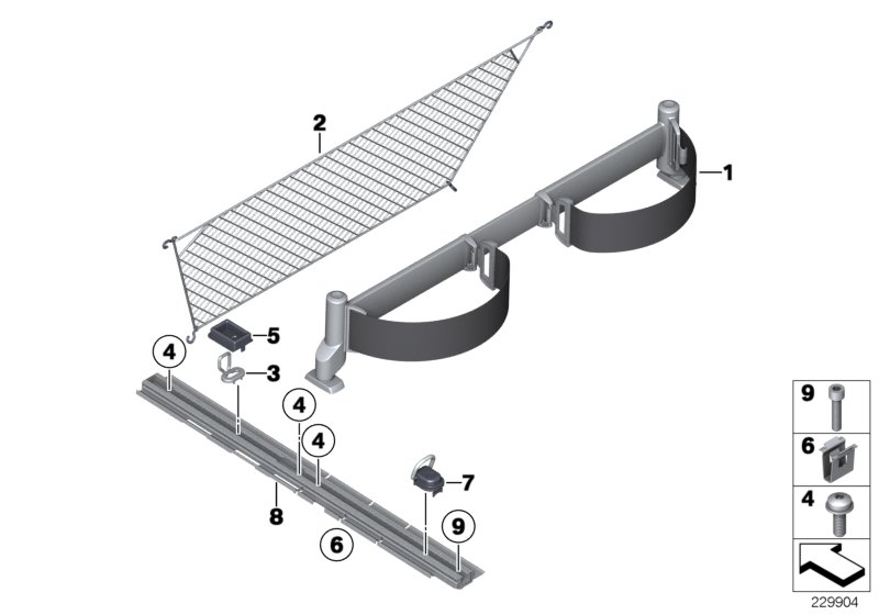 Genuine BMW 51477245211 F25 F26 Trunk Room Net (Inc. X4 M40iX & X3) | ML Performance UK Car Parts