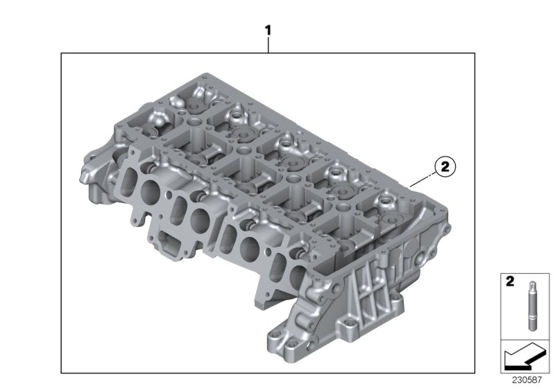 Genuine BMW 11127812606 Cylinder Head (Inc. Cooper D & Cooper SD) | ML Performance UK Car Parts