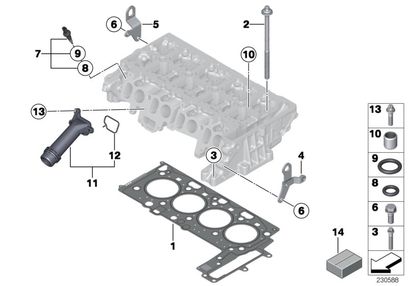 Genuine BMW 11127812884 R56 Loop (Inc. Cooper D ALL4 2.0, One D & Cooper SD ALL4) | ML Performance UK Car Parts