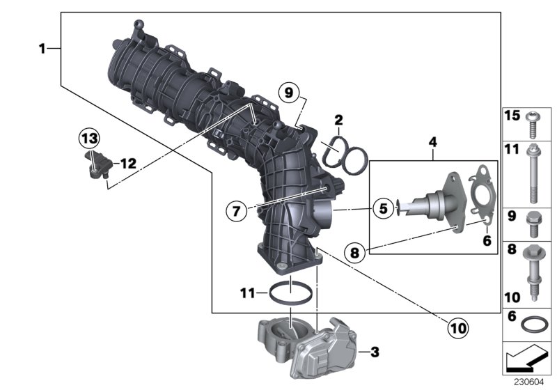 Genuine BMW 11617823039 Intake Manifold (Inc. One D, Cooper D ALL4 1.6 & Cooper D 2.0) | ML Performance UK Car Parts