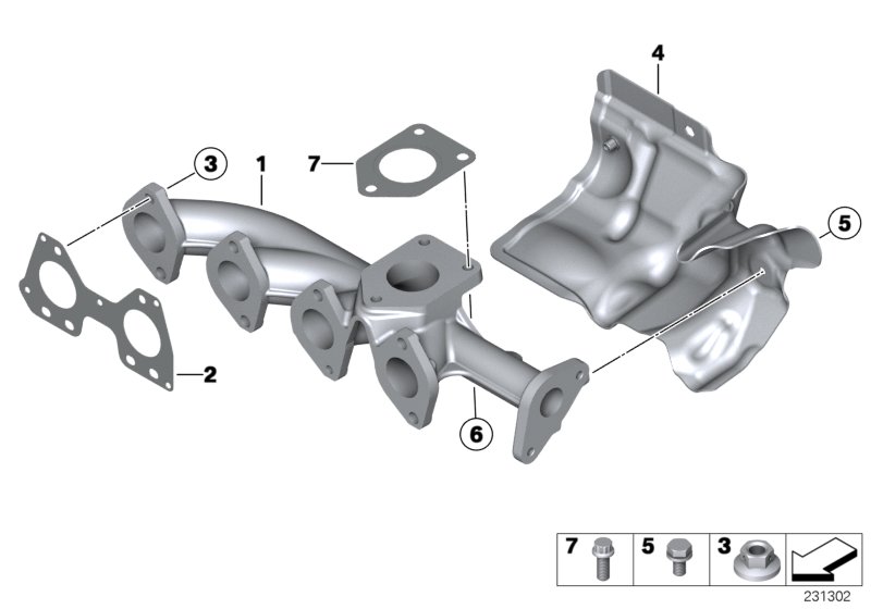 Genuine BMW 11628574791 Exhaust Manifold (Inc. Cooper SD, Cooper D ALL4 1.6 & Cooper D ALL4 2.0) | ML Performance UK Car Parts