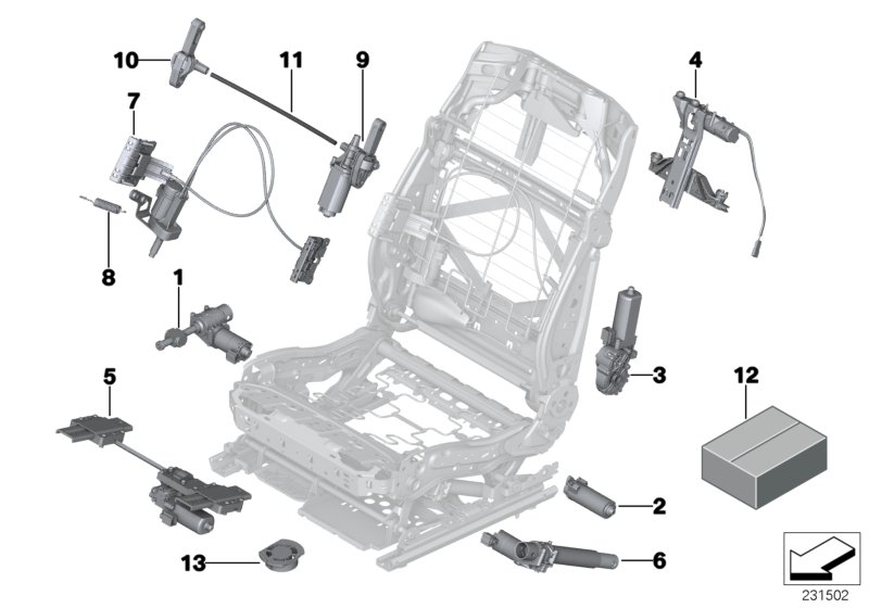 Genuine BMW 52107242069 Set Of Flexible Shafts (Inc. 528iX, 520d ed & 750i) | ML Performance UK Car Parts