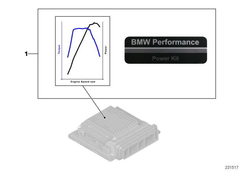 Genuine BMW 11122219488 E82 E90 Power Kit With Fsc PERFORMANCE (Inc. 135i, 335i & 335xi) | ML Performance UK Car Parts