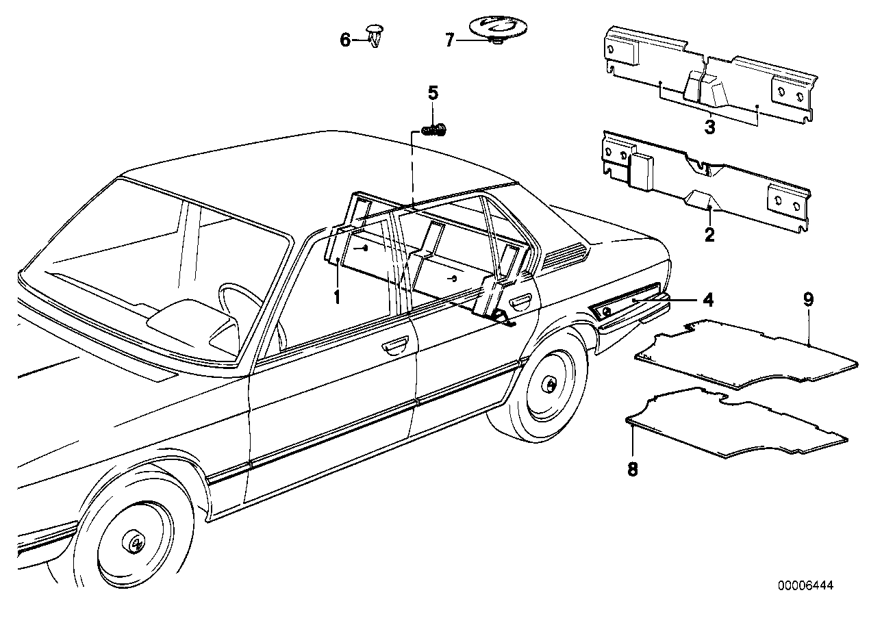 Genuine BMW 51461805542 E12 E24 Plug GRAU (Inc. 630CSi, 528i & 520i) | ML Performance UK Car Parts