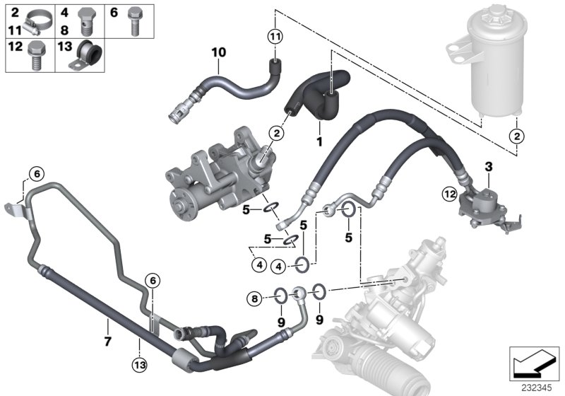 Genuine BMW 32416785424 E70 E71 Radiator Return Line (Inc. X6 30dX, X5 3.0d & X5 35dX) | ML Performance UK Car Parts