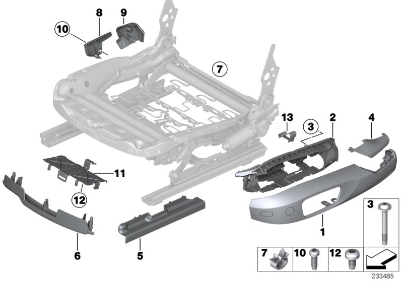 Genuine BMW 52107385860 F25 F26 Trim, Seat Outer Right BEIGE (Inc. X3 35iX, X3 18i & X4 30dX) | ML Performance UK Car Parts