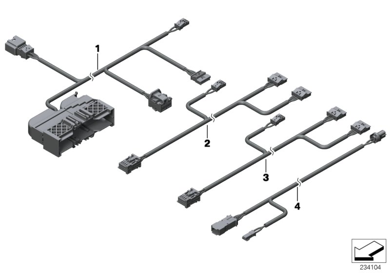 Genuine BMW 61129336934 F25 F26 Wiring Set Seat, Passenger's Side (Inc. X4) | ML Performance UK Car Parts