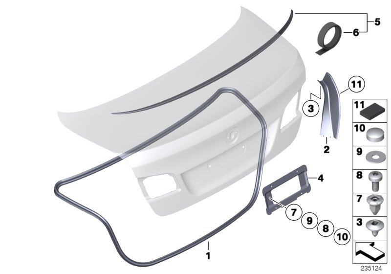 Genuine BMW 51497278071 Support (Inc. Hybrid 5, 530i & 530d) | ML Performance UK Car Parts