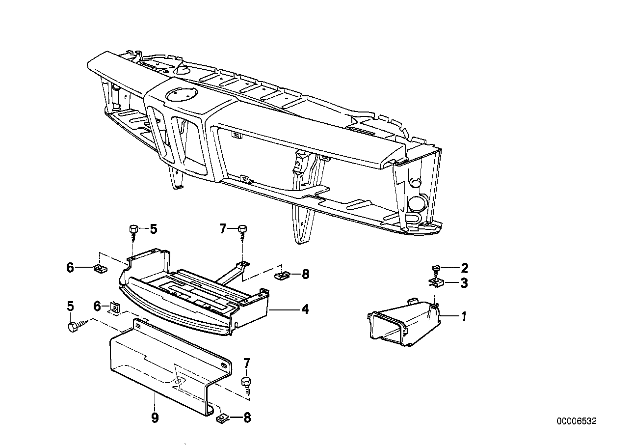 Genuine BMW 51711925152 E24 Air Duct (Inc. 630CSi, 630CS & M635CSi) | ML Performance UK Car Parts