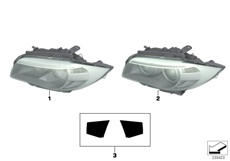 Genuine BMW 63117263644 E82 E88 Headlight Right (Inc. 128i, M & 135i) | ML Performance UK Car Parts