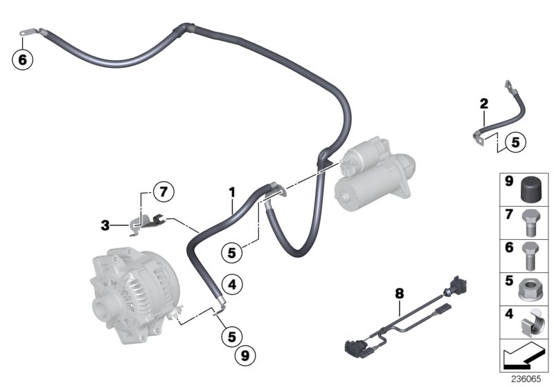 Genuine BMW 12427565100 E70 E71 Ground Cable (Inc. X6 35iX, X5 35iX & X5 3.0si) | ML Performance UK Car Parts