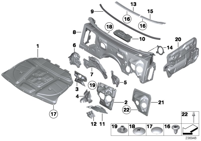 Genuine BMW 51487234327 Noise Insulation, Wheelhousing, Left (Inc. M550dX, 530d & 640i) | ML Performance UK Car Parts