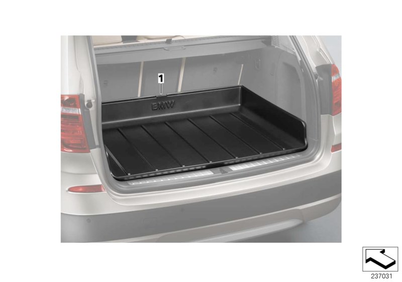 Genuine BMW 51472164767 F25 Luggage Compartment Pan F25 (Inc. X3) | ML Performance UK Car Parts