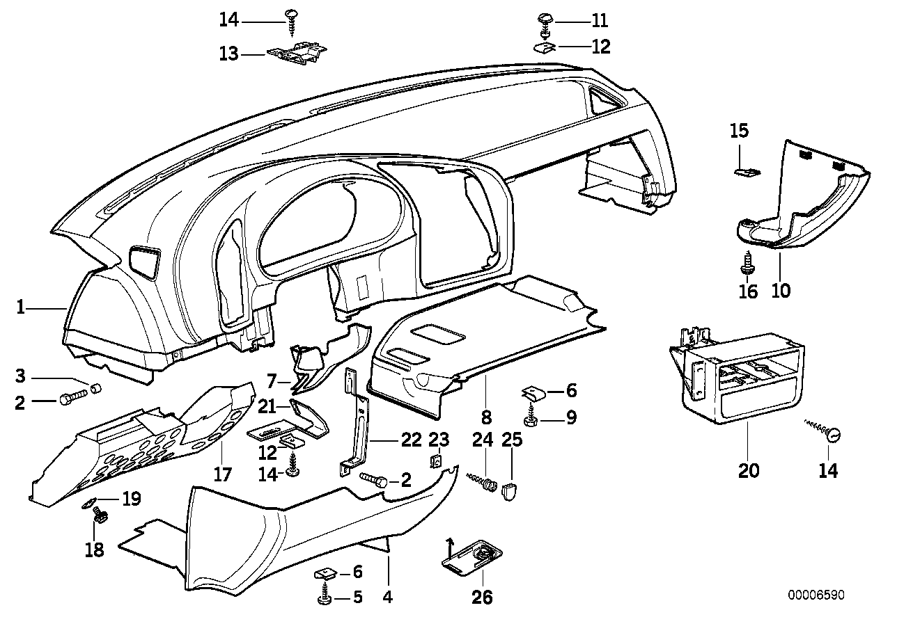 Genuine BMW 51458135431 E36 Covering Steering Column SCHWARZ (Inc. 328i) | ML Performance UK Car Parts