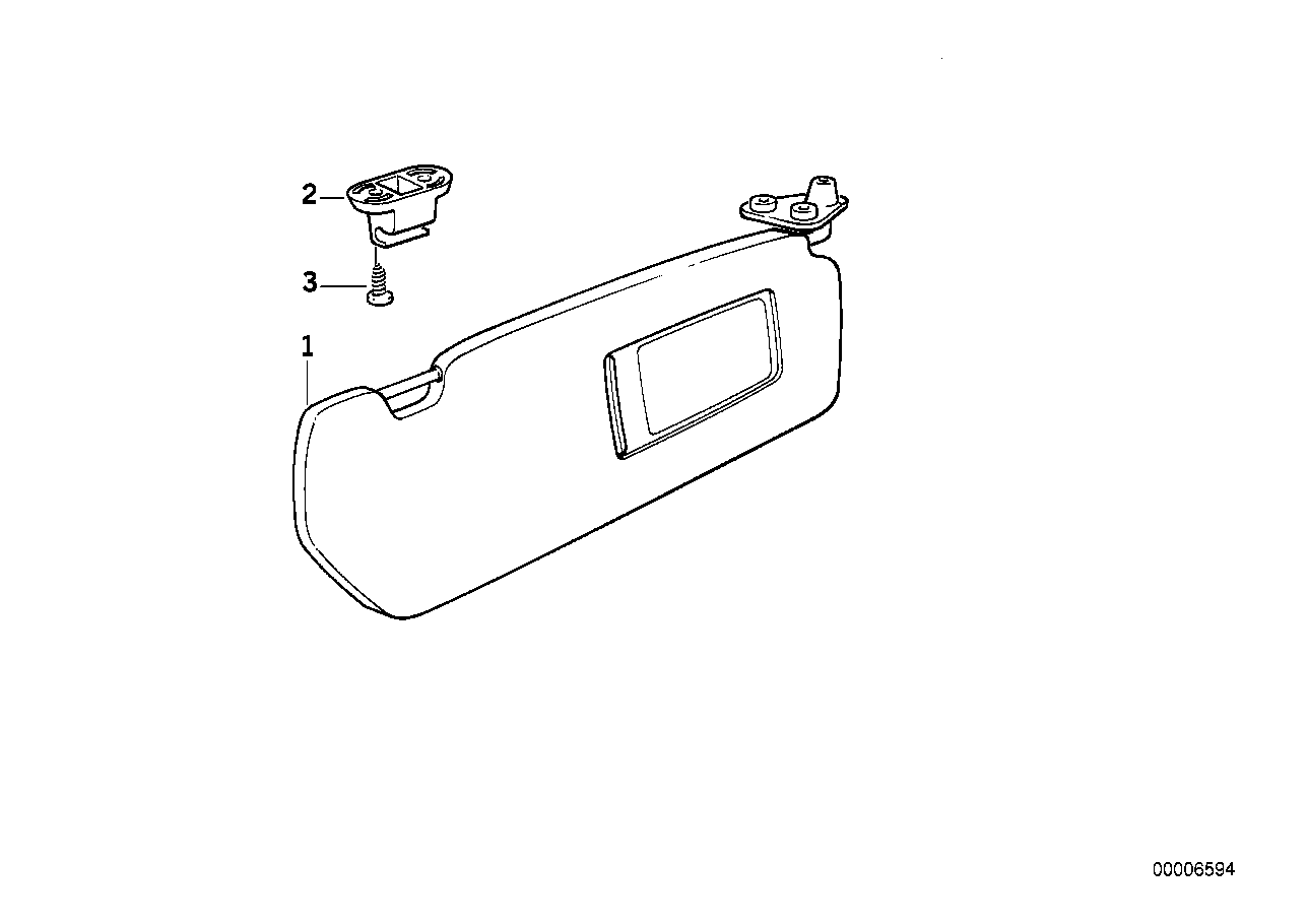 Genuine BMW 51168132544 E36 E34 Bracket With Contact PERL (Inc. M5 3.8, M5 3.6 & 318is) | ML Performance UK Car Parts