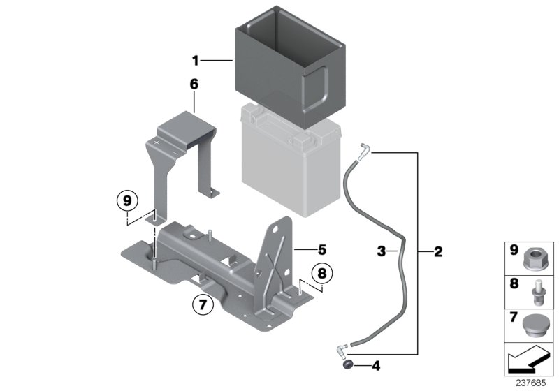 Genuine BMW 61217604358 F12 F06 F13 Holder (Inc. 650iX 4.4, 650iX & 640i) | ML Performance UK Car Parts