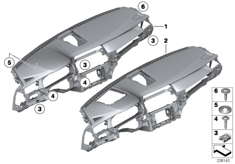 Genuine BMW 51459160069 Trim Panel Dashboard DOLOMITI (Inc. 750LiX 4.0, 760Li & Alpina B7) | ML Performance UK Car Parts