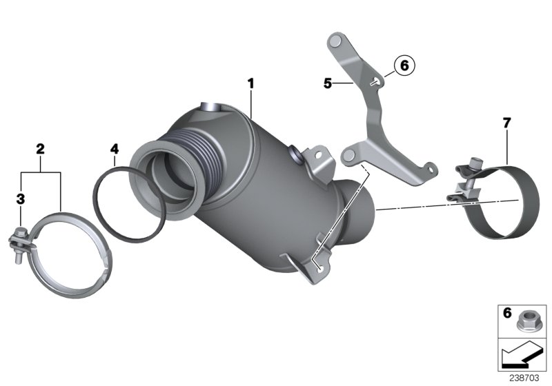 Genuine BMW 18328603873 F25 F26 Exch Catalytic Converter Close To Engine EU5 (Inc. X3 35iX & X4 35iX) | ML Performance UK Car Parts