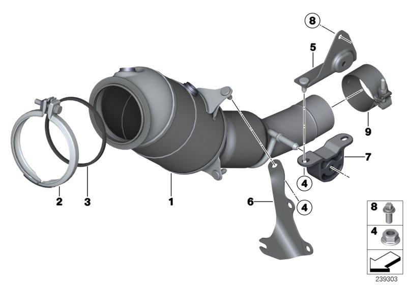 Genuine BMW 18327646432 E84 F25 F26 Exch Catalytic Converter Close To Engine (Inc. X3, X1 20i) | ML Performance UK Car Parts