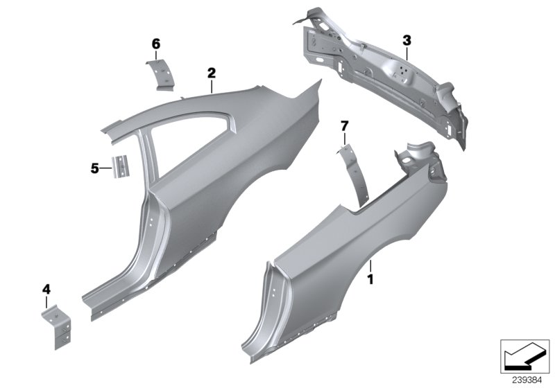 Genuine BMW 41347263836 F12 Tail Trim (Inc. 650i, 640iX & 650iX 4.0) | ML Performance UK Car Parts