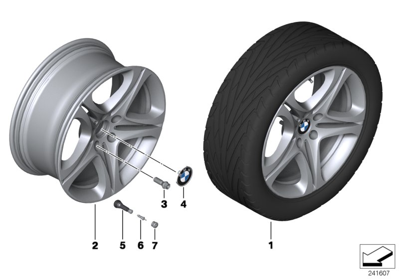 Genuine BMW 36116794692 F06 F11 Gloss-Turned Light Alloy Rim 8,5JX19 ET:33 (Inc. 640iX, M550dX & 525dX) | ML Performance UK Car Parts