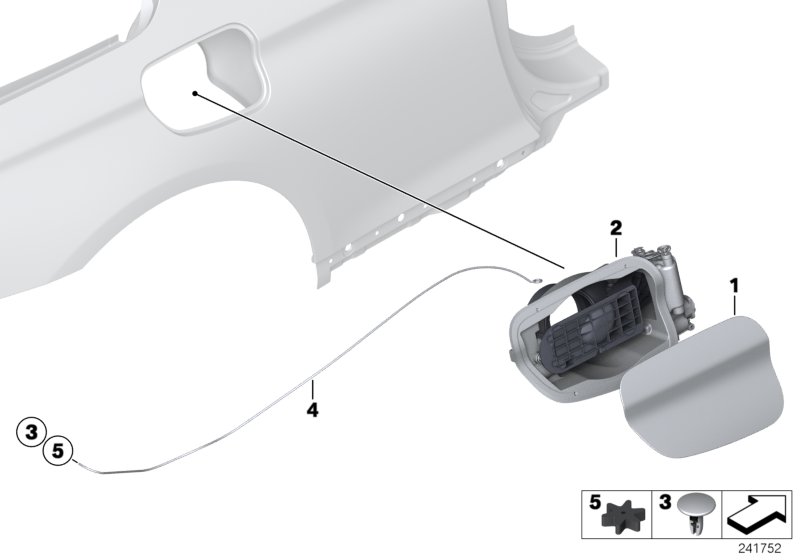 Genuine BMW 41007228212 F13 F12 Fill-In Flap, Primed (Inc. 650iX 4.0, 650iX & 640dX) | ML Performance UK Car Parts