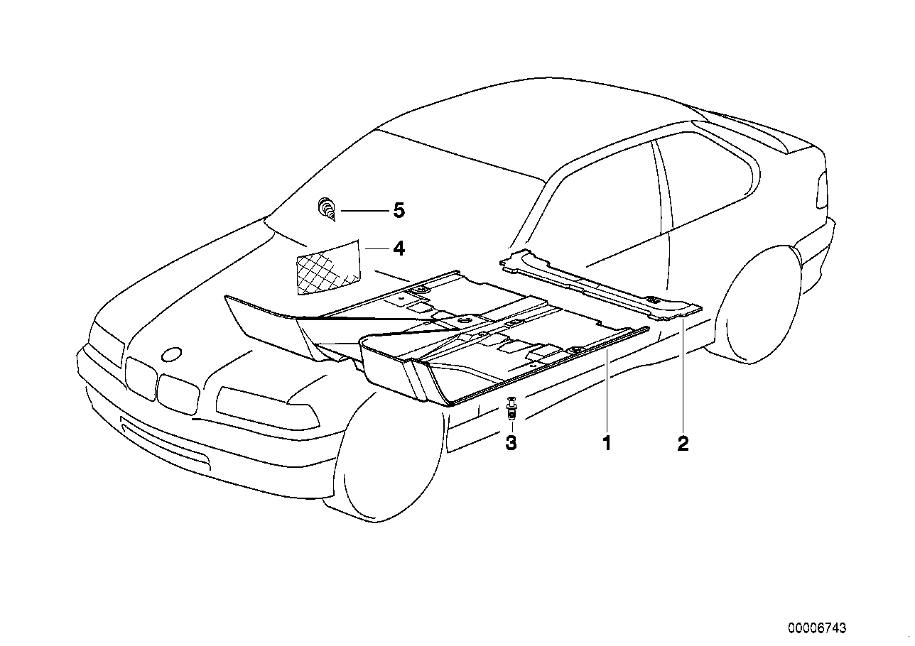 Genuine BMW 51472265515 E34 E36 Storage Net, Footwell, Front (Inc. 318ti, 316i 1.9 & Z3 2.8) | ML Performance UK Car Parts