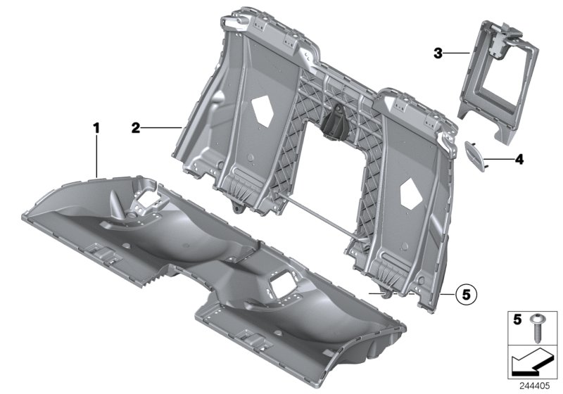 Genuine BMW 52207266303 F12 F13 Cover, Belt Outlet, Left VERMILLIONROT (Inc. 640d) | ML Performance UK Car Parts