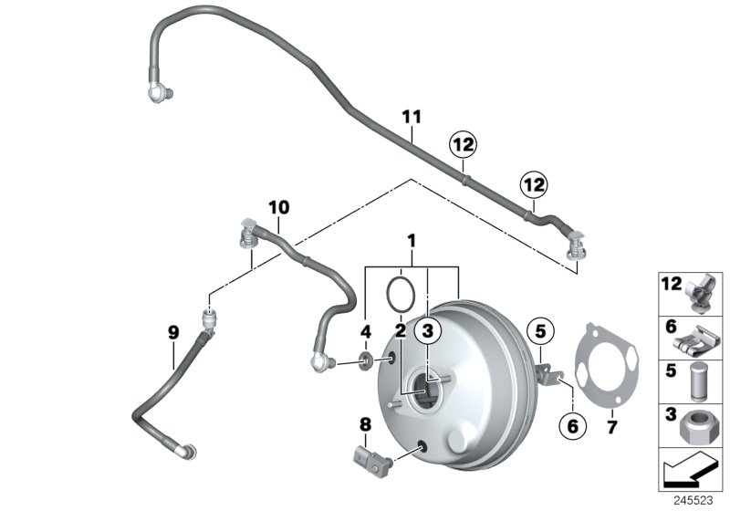 Genuine BMW 11667601021 F25 F26 Vacuum Pipe (Inc. X4 28iX, X4 20iX & X4 20dX) | ML Performance UK Car Parts