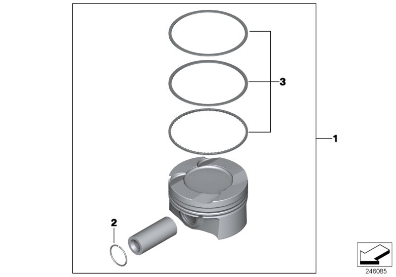 Genuine BMW 11257601181 R56 Mahle Piston (Inc. Cooper S, 118i & Cooper S ALL4) | ML Performance UK Car Parts