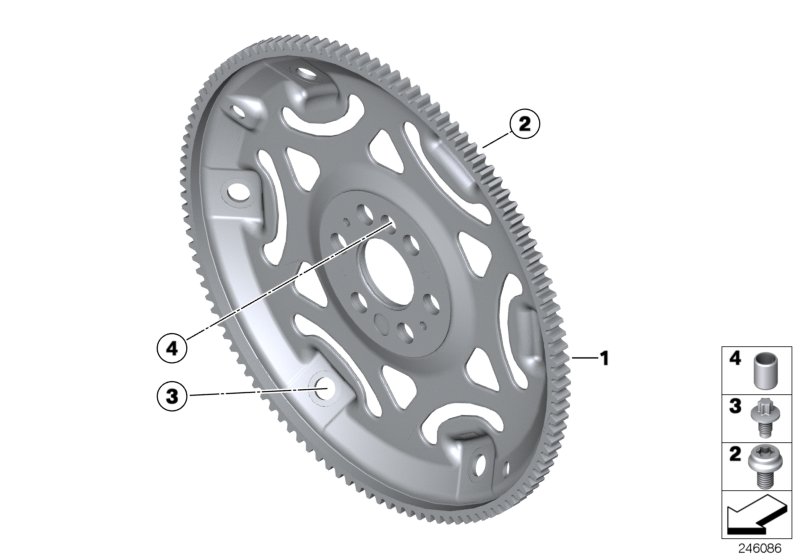 Genuine BMW 11227585146 F11 F10 F26 Flywheel Automatic (Inc. X1 28i, 420i & 528i) | ML Performance UK Car Parts