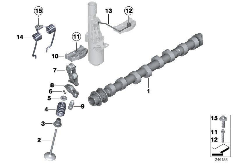 Genuine BMW 11317616469 F30 F23 F21 Inlet Camshaft (Inc. X1 16i, X1 28i & Z4 20i) | ML Performance UK Car Parts