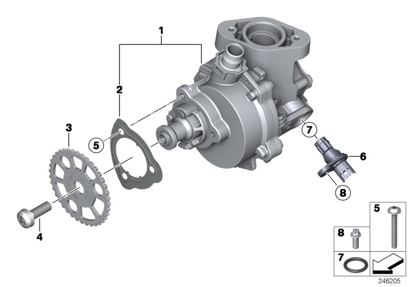 Genuine BMW 11667611115 F12 F01 F02 Vacuum Pump (Inc. 435iX, 135i & 335i) | ML Performance UK Car Parts