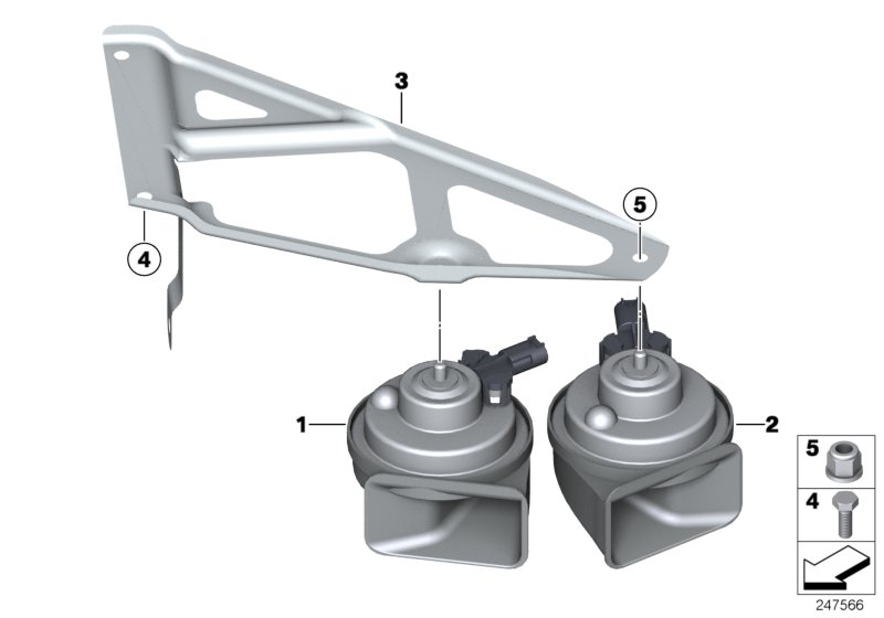 Genuine BMW 61337838655 E92 E90 E93 Horn, Low Pitch (Inc. M3 & M3 CRT) | ML Performance UK Car Parts