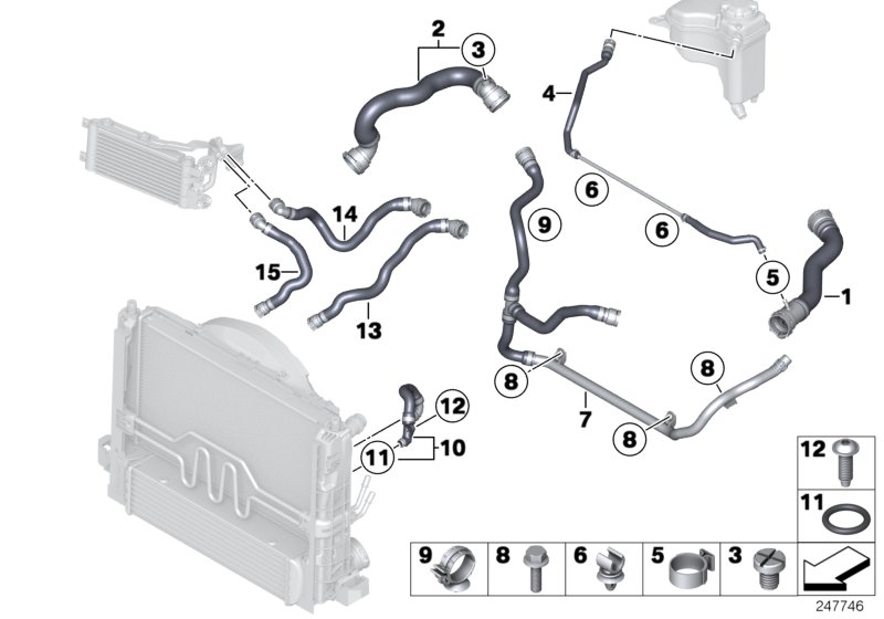 Genuine BMW 17127639027 E84 Refrigerant Pipe (Inc. X1) | ML Performance UK Car Parts